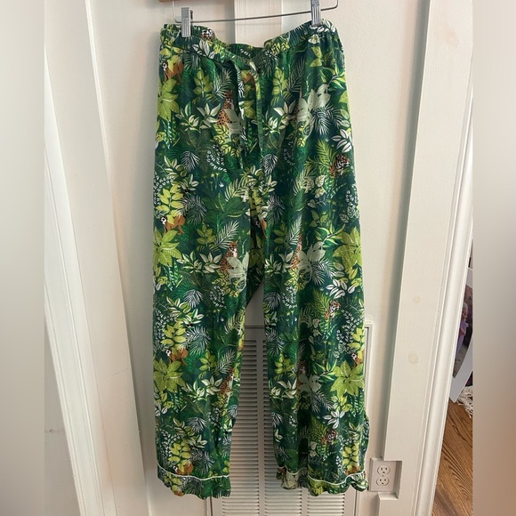 Printfresh pajamas pants jungle theme cheetah lemur jungle - Picture 1 of 4